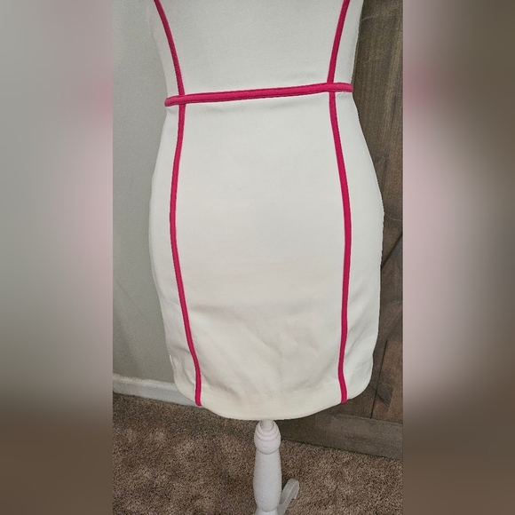 NBD Achillea Stretch Sleeveless/straples Mini in White/pink Contrast.Size XS NWT - Picture 9 of 14